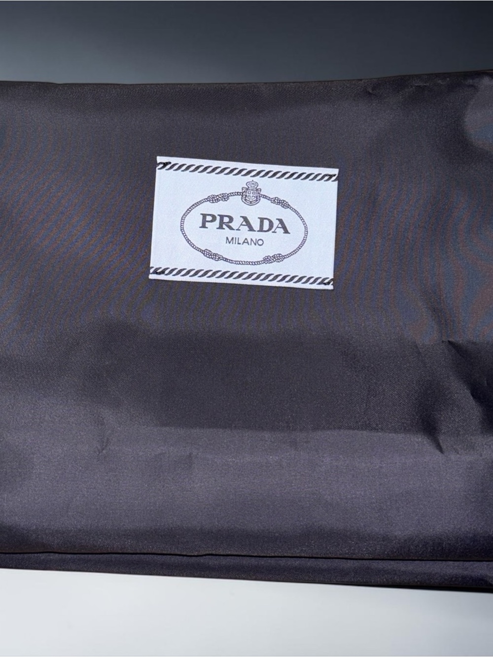 Prada Black Nylon Zippered Garment Bag Travel Suit Cover 100% Recycled PET
